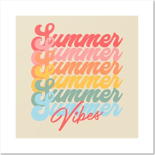 Summer Vibes Retro Vacation Posters and Art